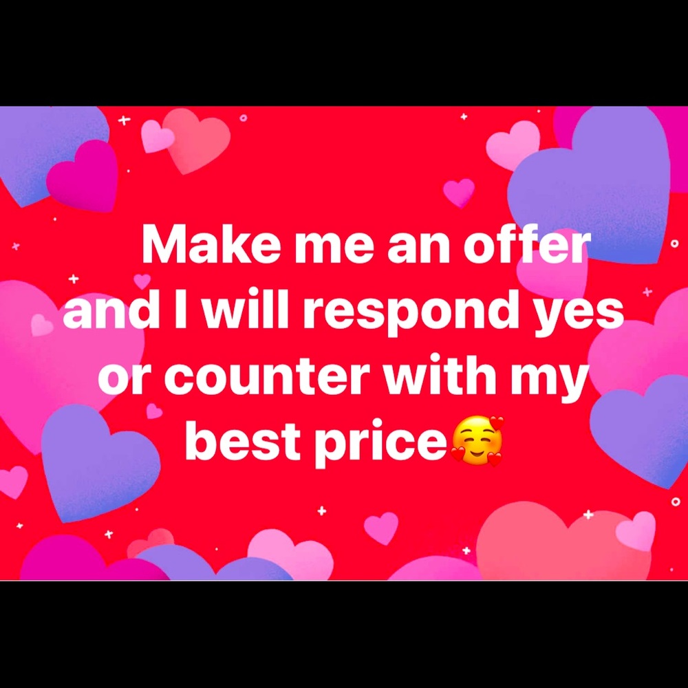 When making an offer please keep in mind Poshmark gets 20% of the price.